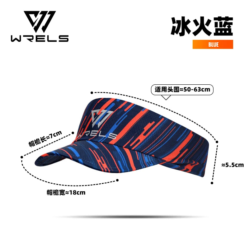 WRELS Cooling Stretchy Visor Men Mesh Baseball Cap Top Empty Tennis Golf Cap Lightweight Running Sun Protection Visor Sun Hat