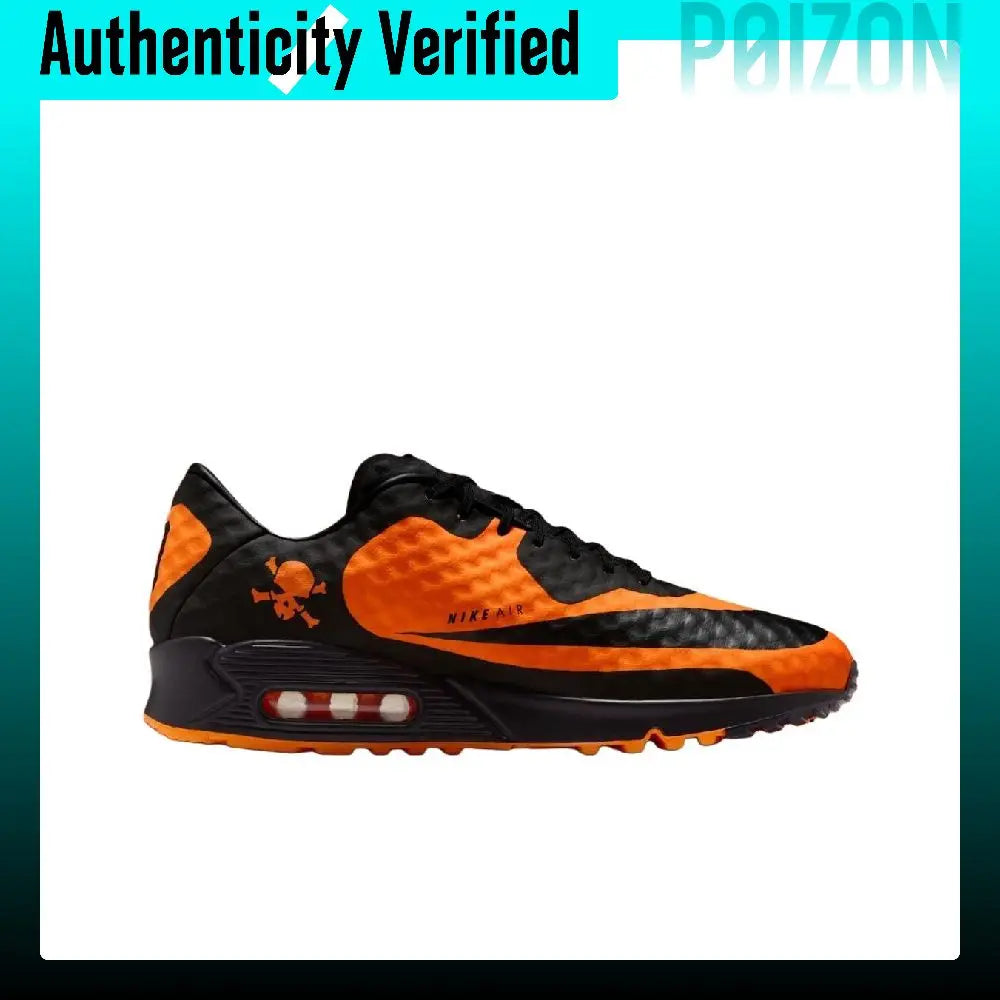Nike Air Max 90 Rebound Running Shoes Men's Black Orange IR1978-844